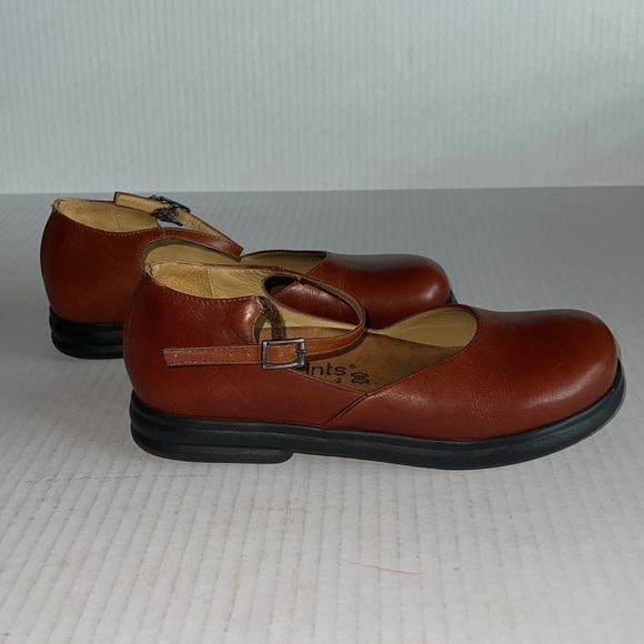 Footprints By Birkenstock Chestnut Leather Mary Jane Clogs - Picture 5 of 12